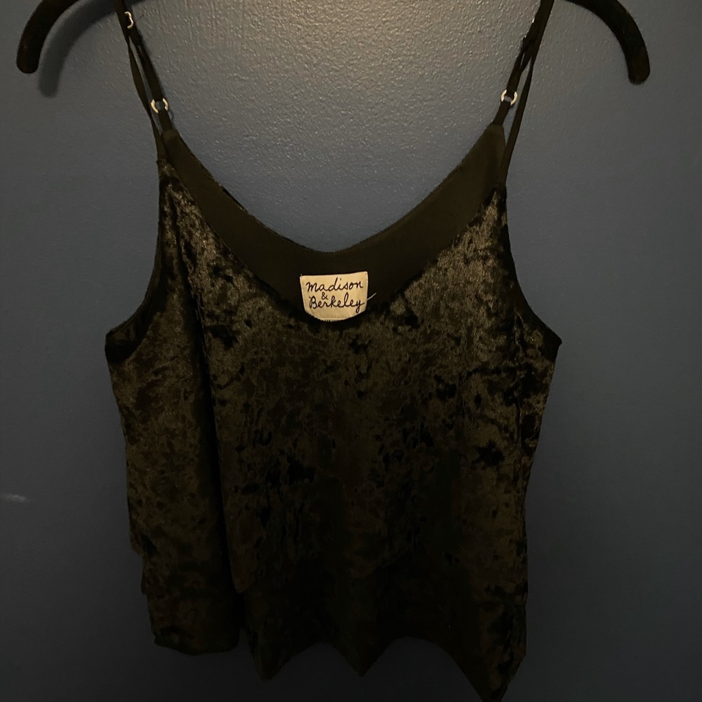 Black Velvet Crop Top